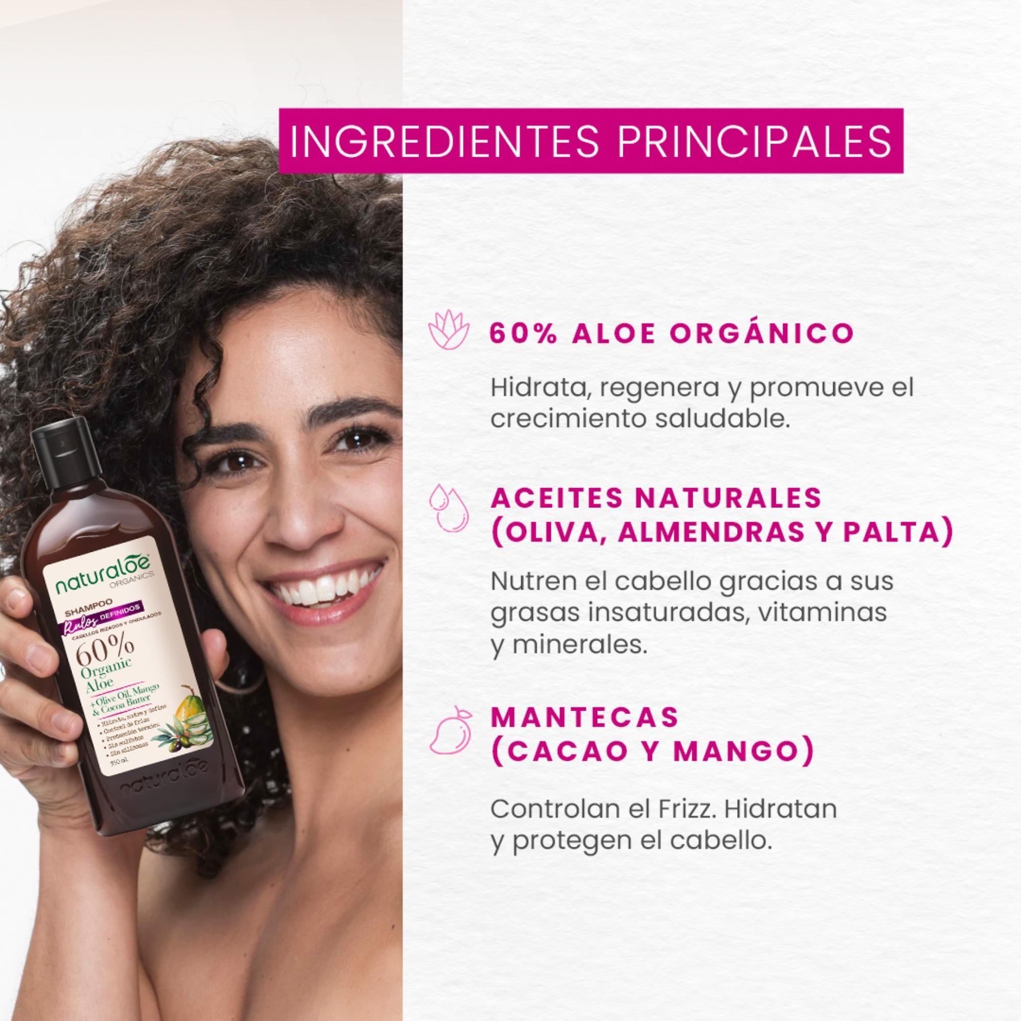 Naturaloe Shampoo Rulos Definidos 350 Ml-2