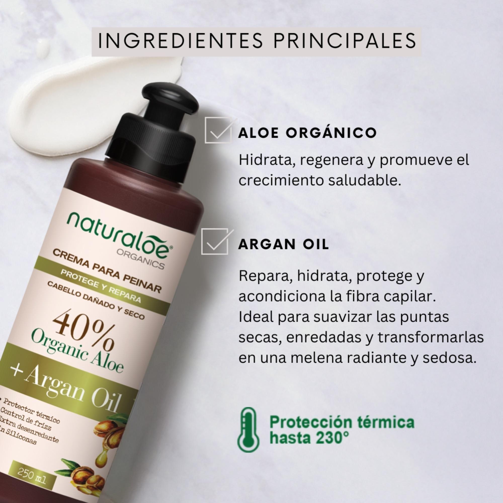 Crema de Peinar Naturaloe Reparación Argan Oil 250mL-2