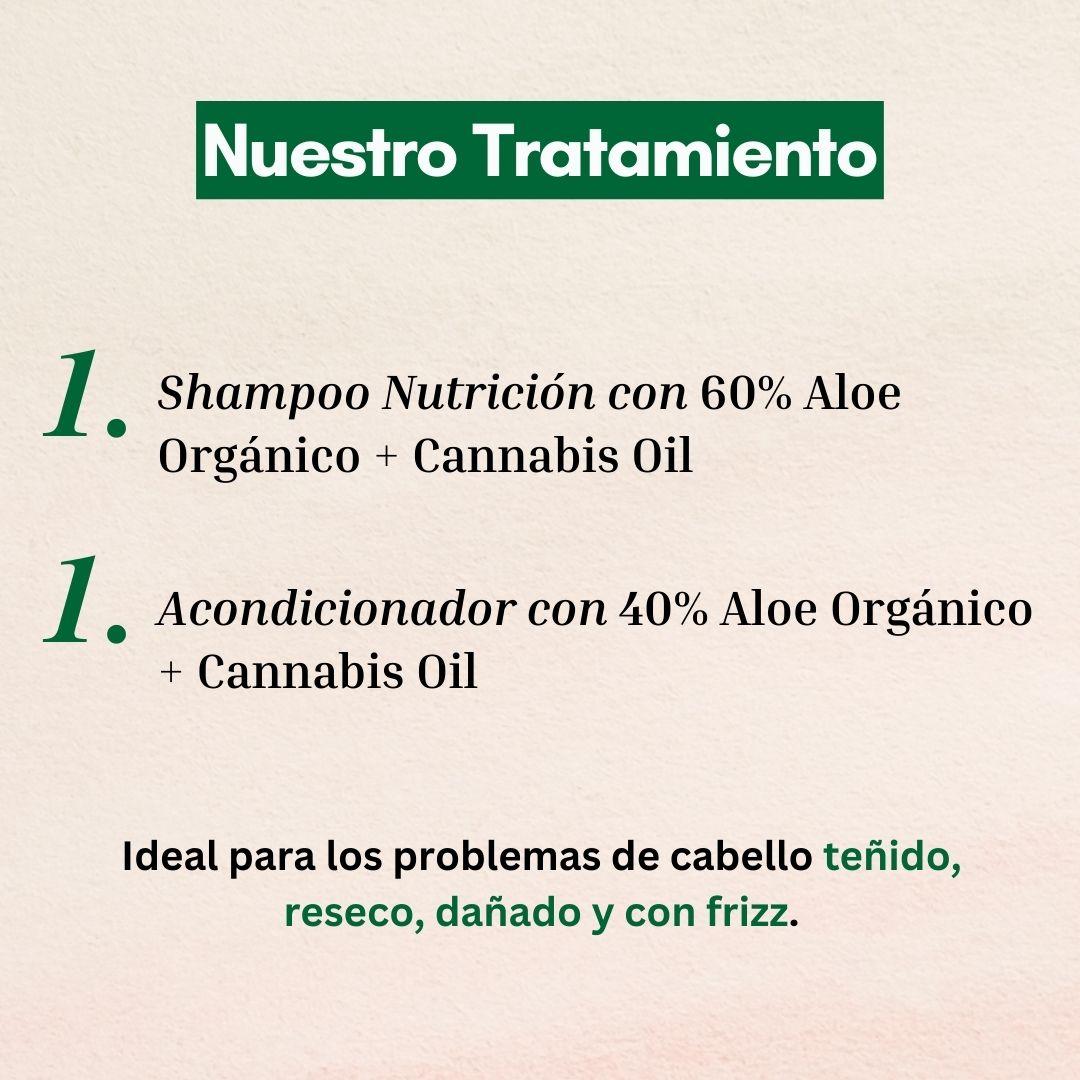 Shampoo + Acondicionador Cañamo 350ml Naturaloe-4