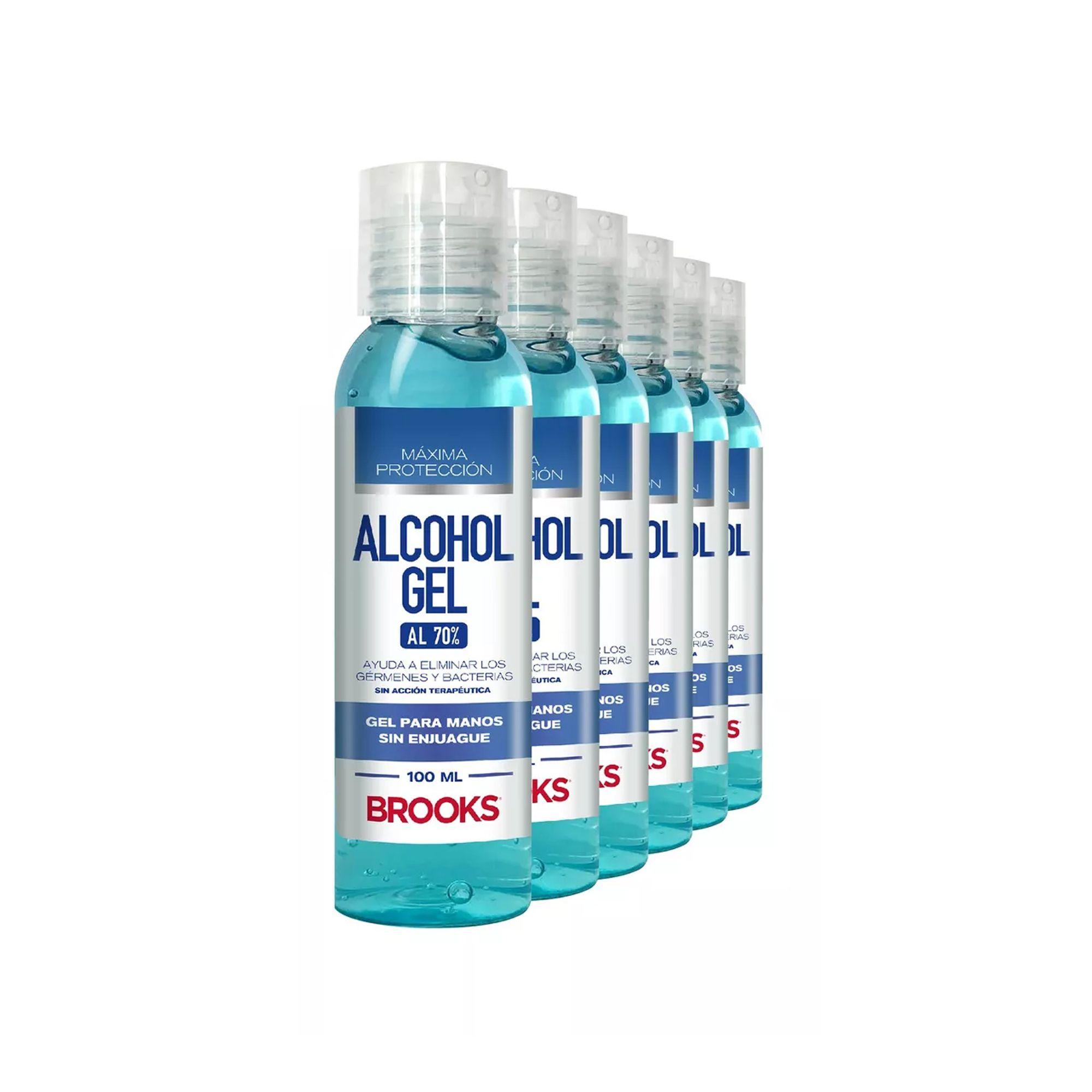 Pack Alcohol gel 6 unidades Brooks-0