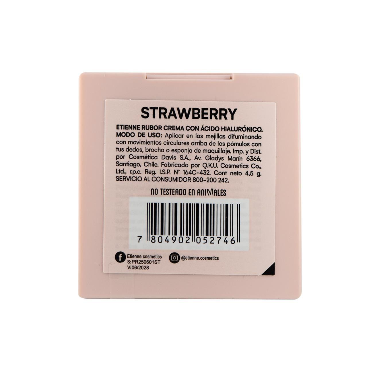 Privee Cream Blush Strawberrycon Acido Hialuronico y Vitam E-2