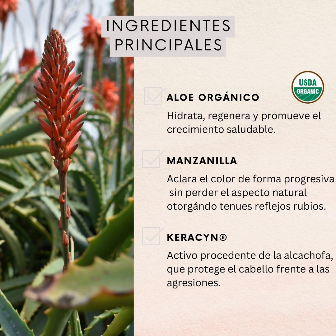 Set Naturaloe Shampoo + Acondicionador Reflejos Rubios 350ml-2