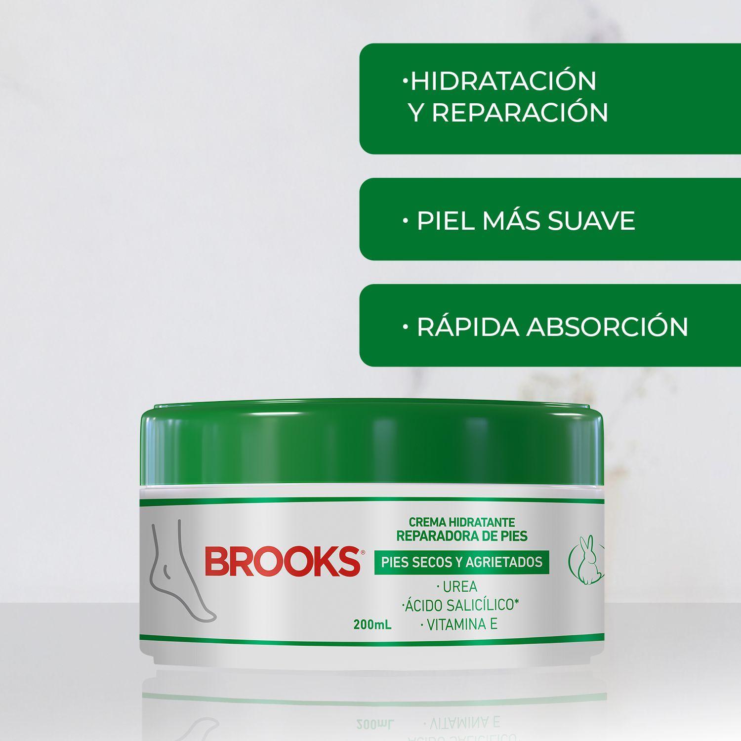Crema Hidratante de Pies Brooks 200ml-3