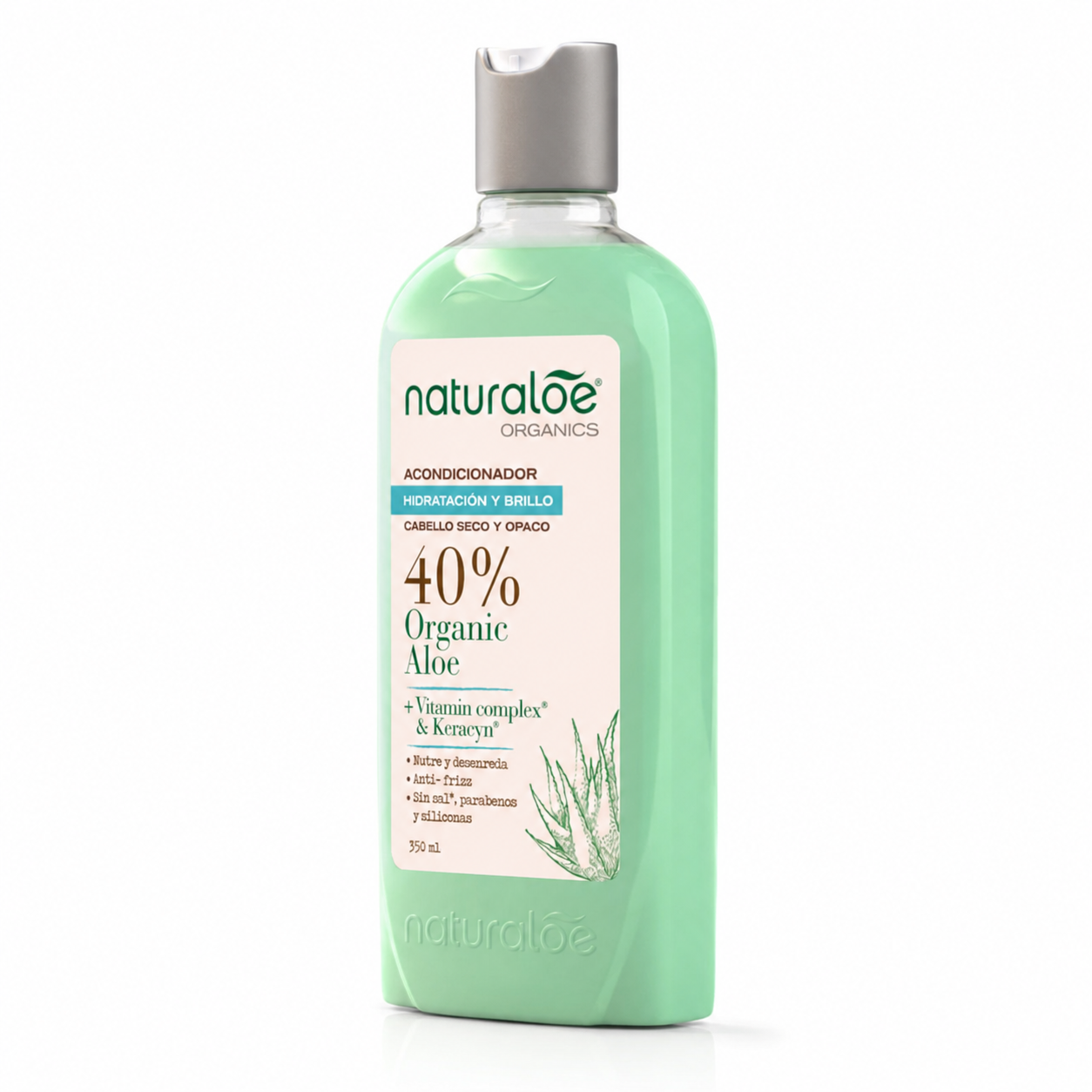Acondicionador Naturaloe Hidratación y Brillo 350 ml-2