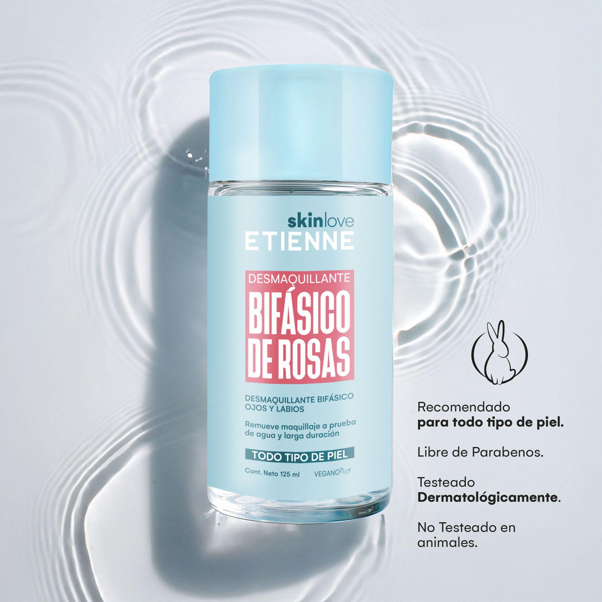 Set Desmaquillante Etienne Bifásico Ojos y Labios de Rosas-4