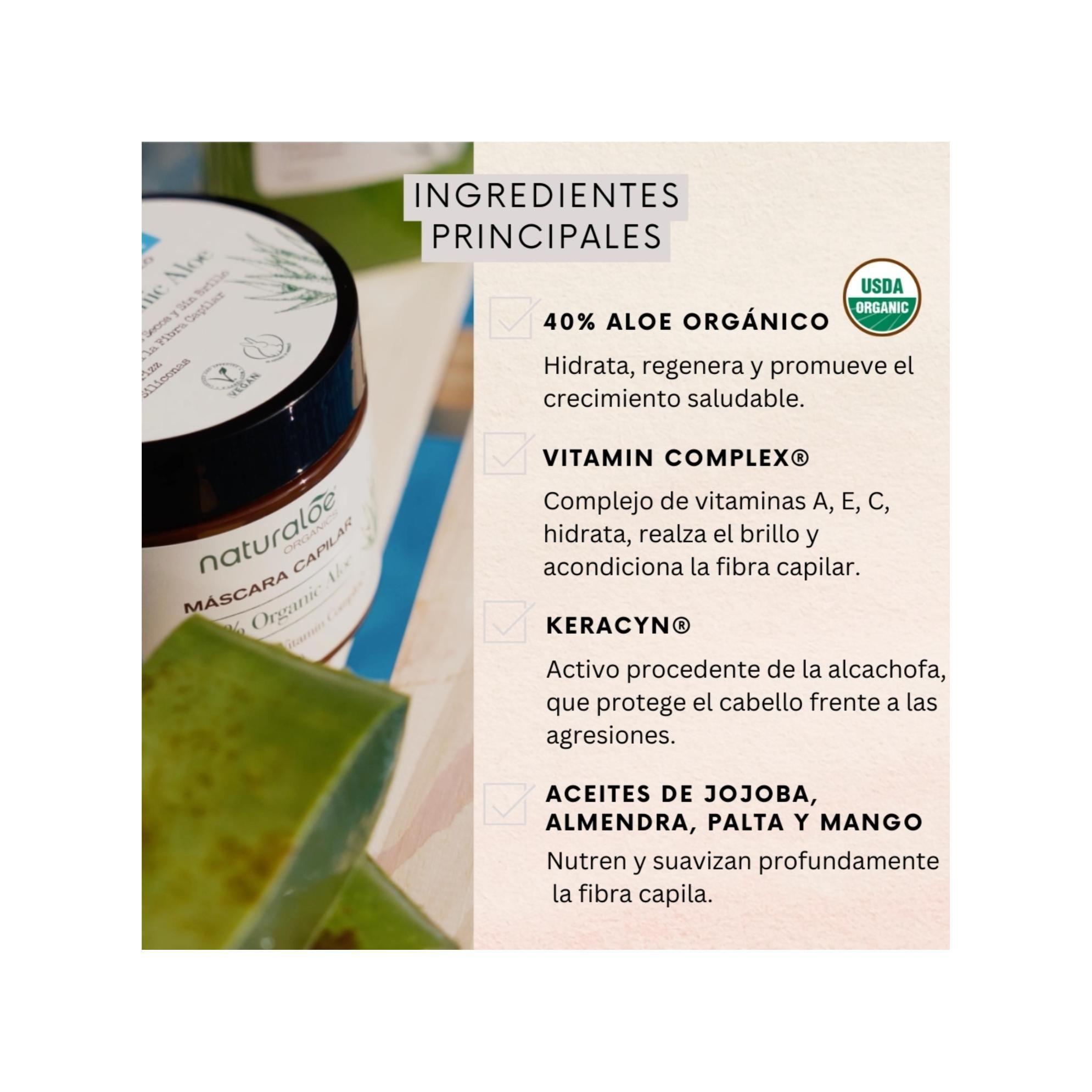 Mascara Capilar Hidratación & Brillo 300ml Naturaloe-3