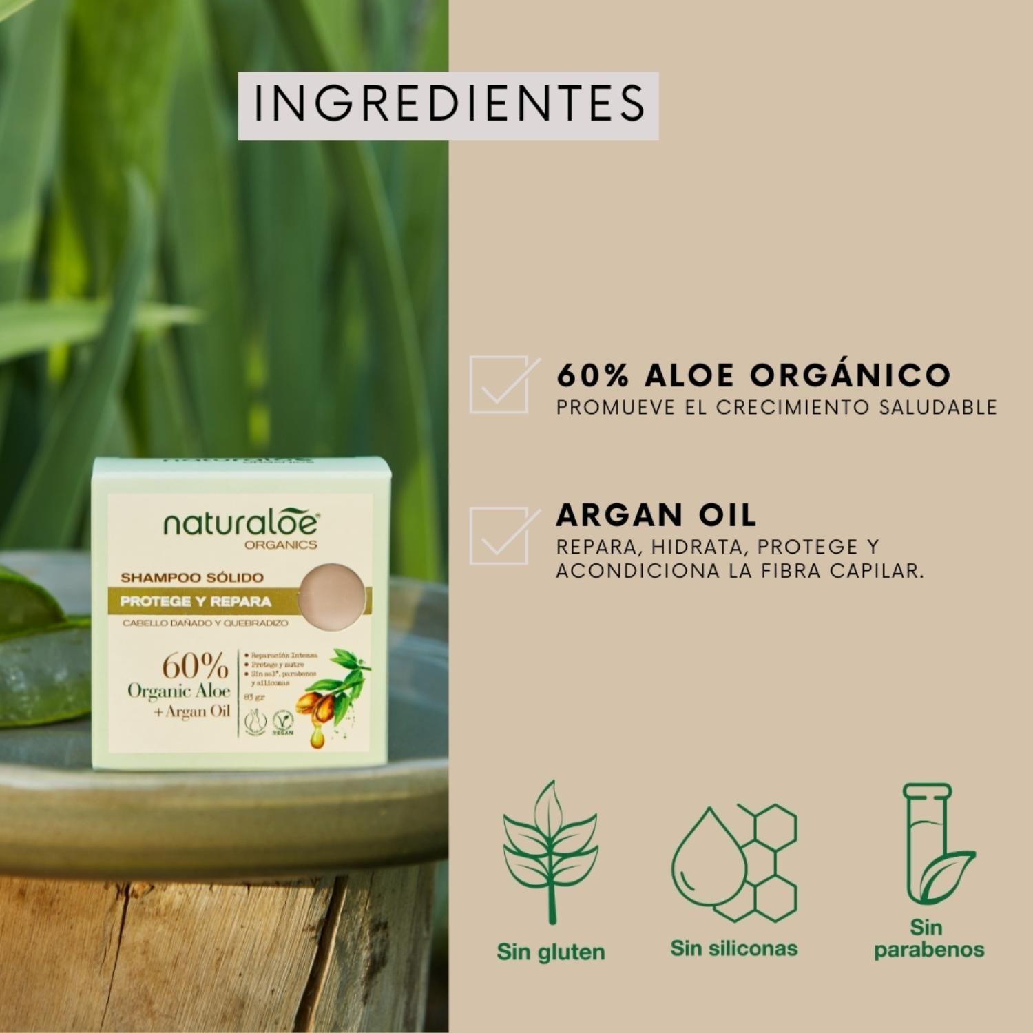 Shampoo Sólido Naturaloe Reparación y Protección 83gr-2