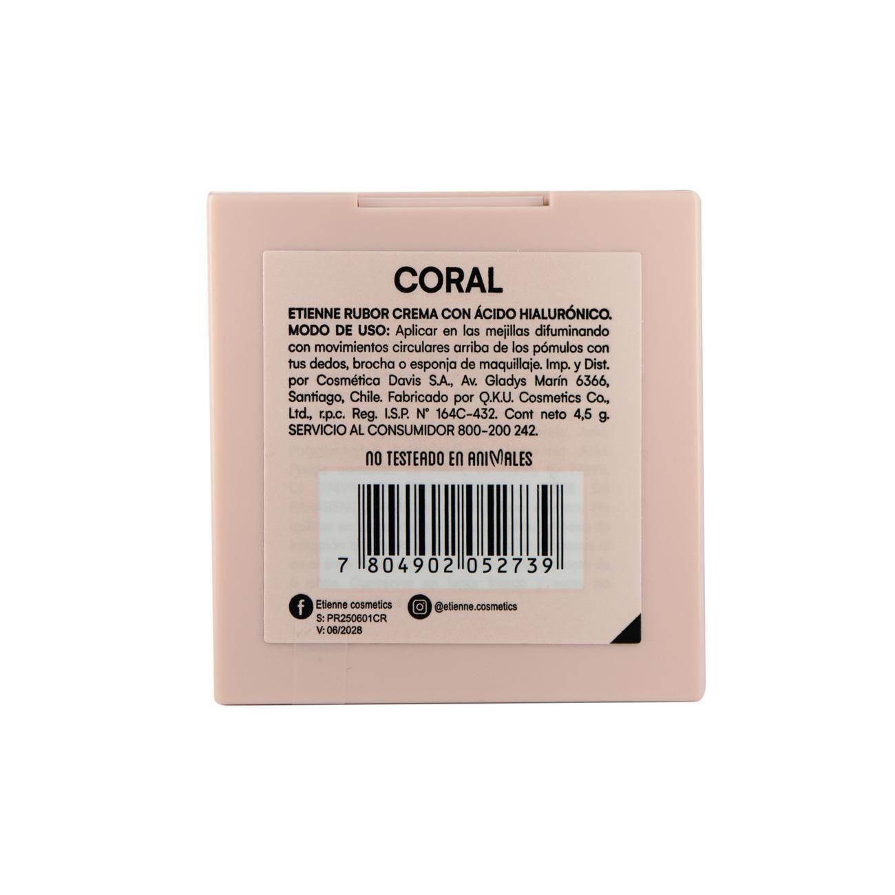 Privee Cream Blush Coral con Acido Hialuronico y Vitamina E-2