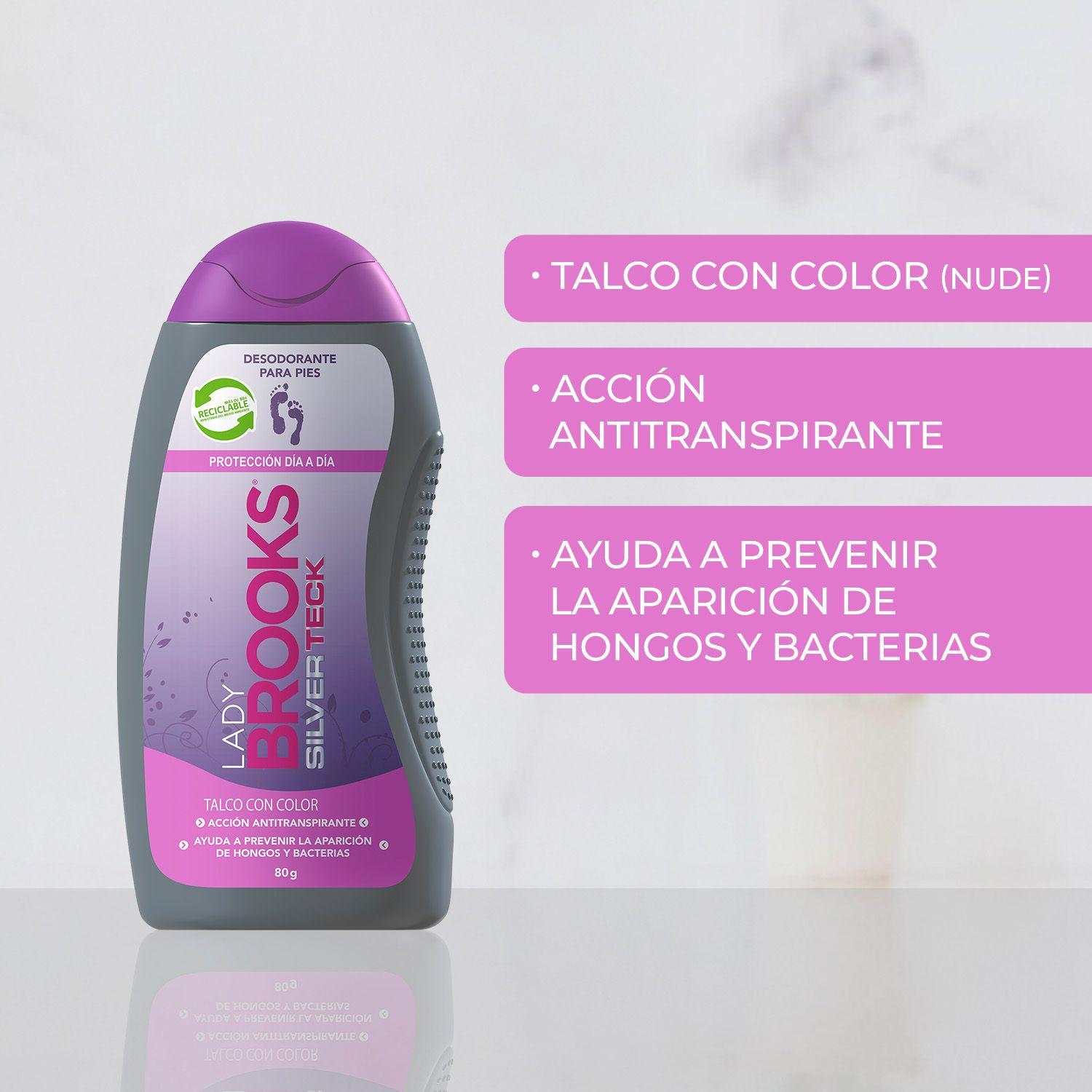 Talco Lady Brooks Silver Teck 80 grs-3