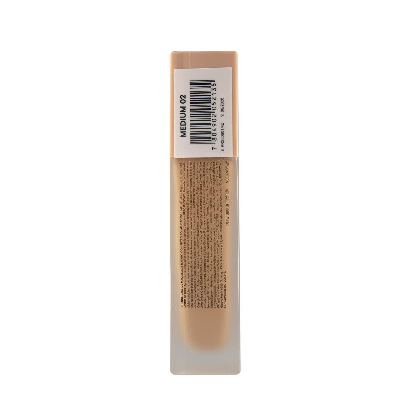 Privee Foundation SPF50 Medium02 Acido Hialuronico VitaminaE-3