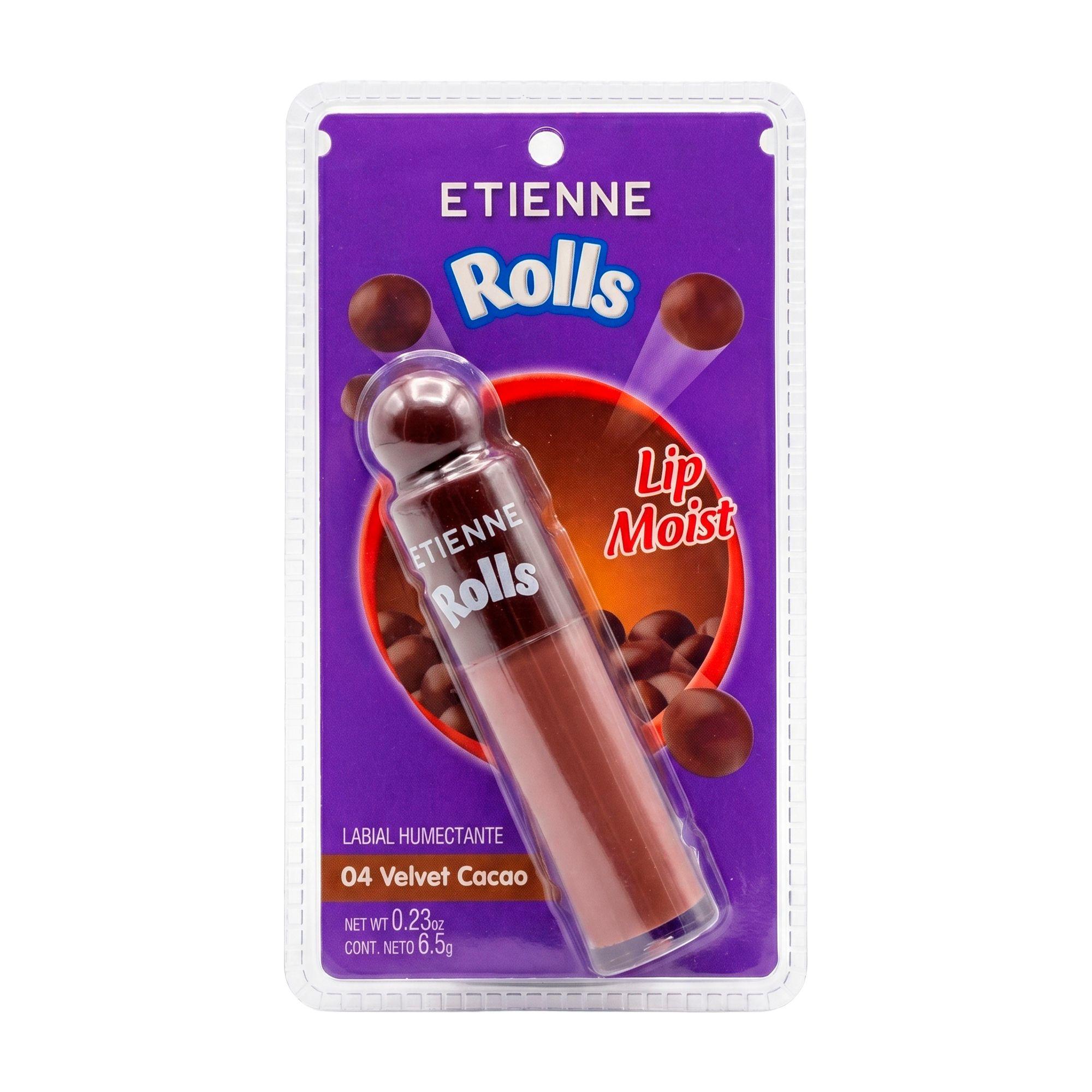 Etienne X Rolls Lip Moist Labial Líquido Tono Velvet Cacao-0