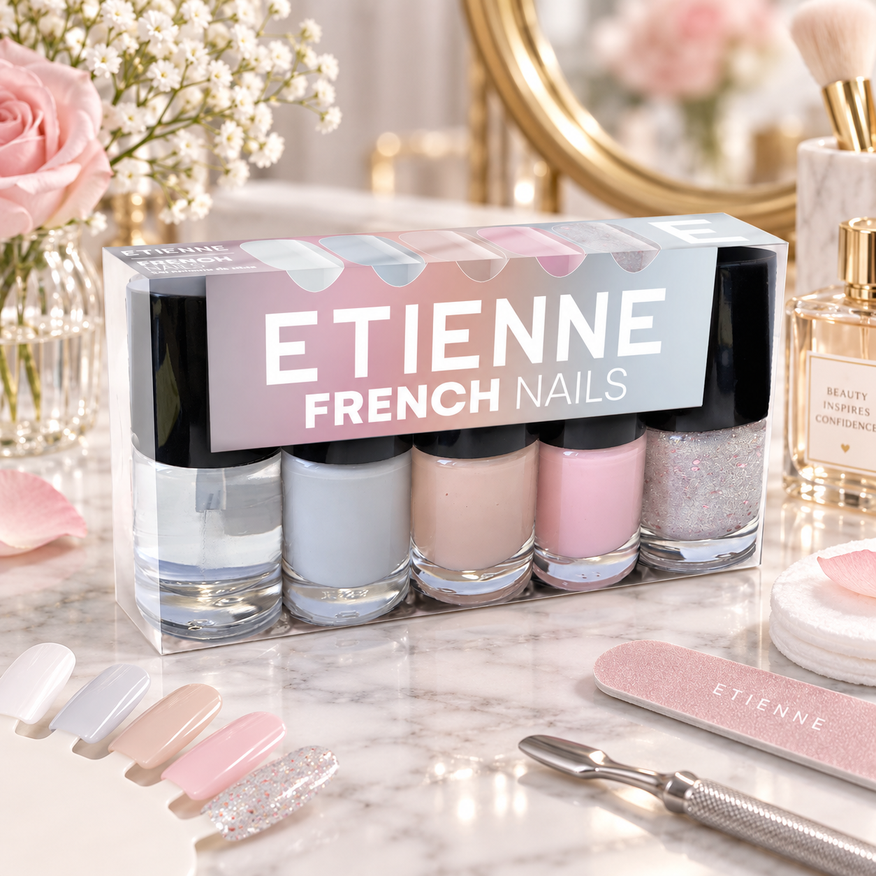 Etienne Set De Esmaltes French Nails-1