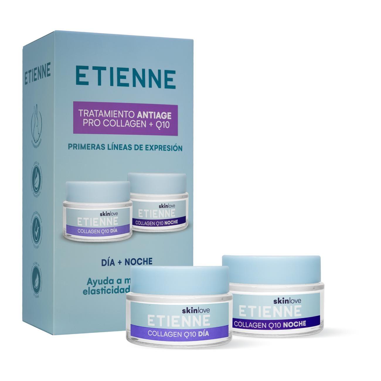 Set Rutina Día + Noche Antiage Collagen Q10 Etienne Skin-3