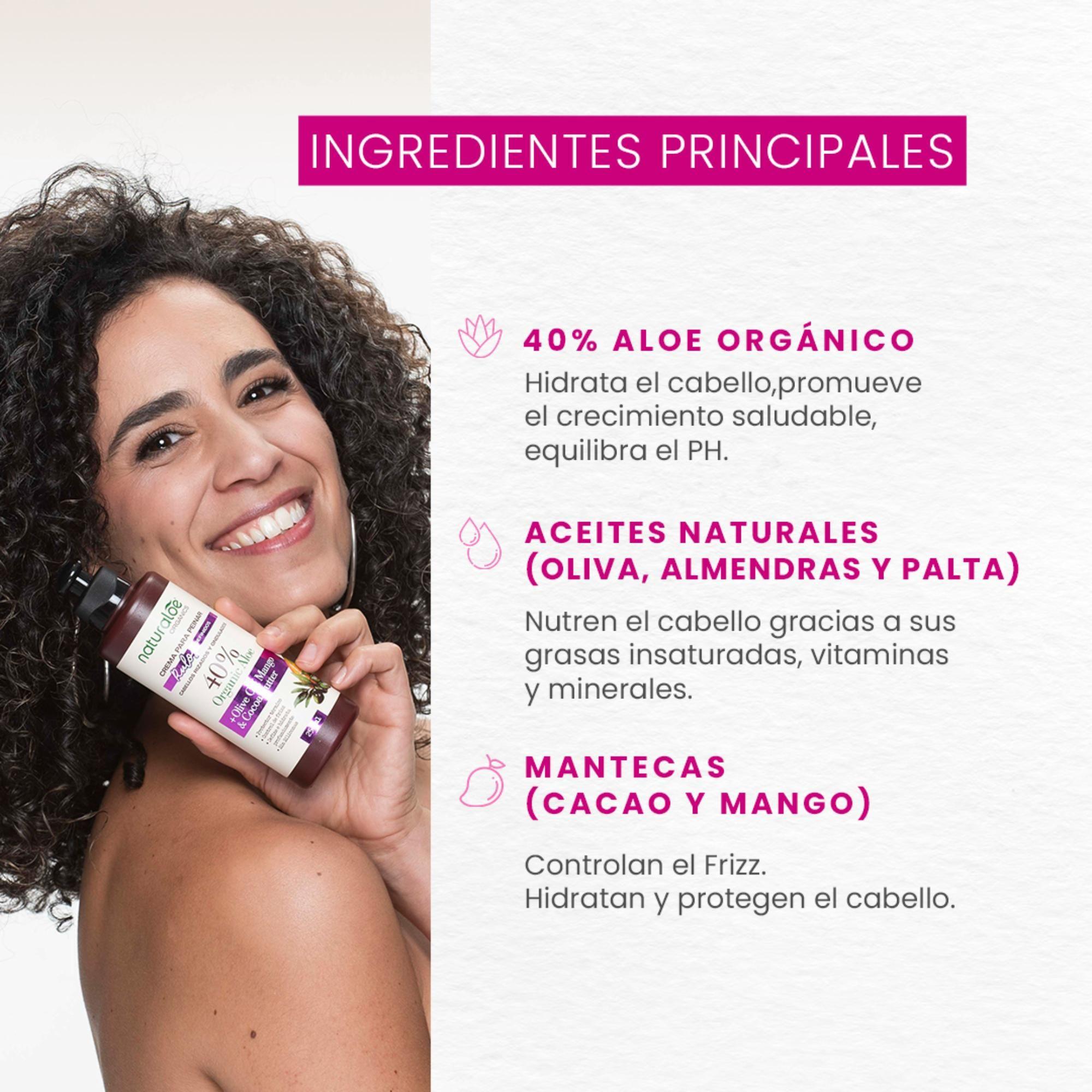 Naturaloe Crema De Peinar Rulos Definidos 250 Ml-2
