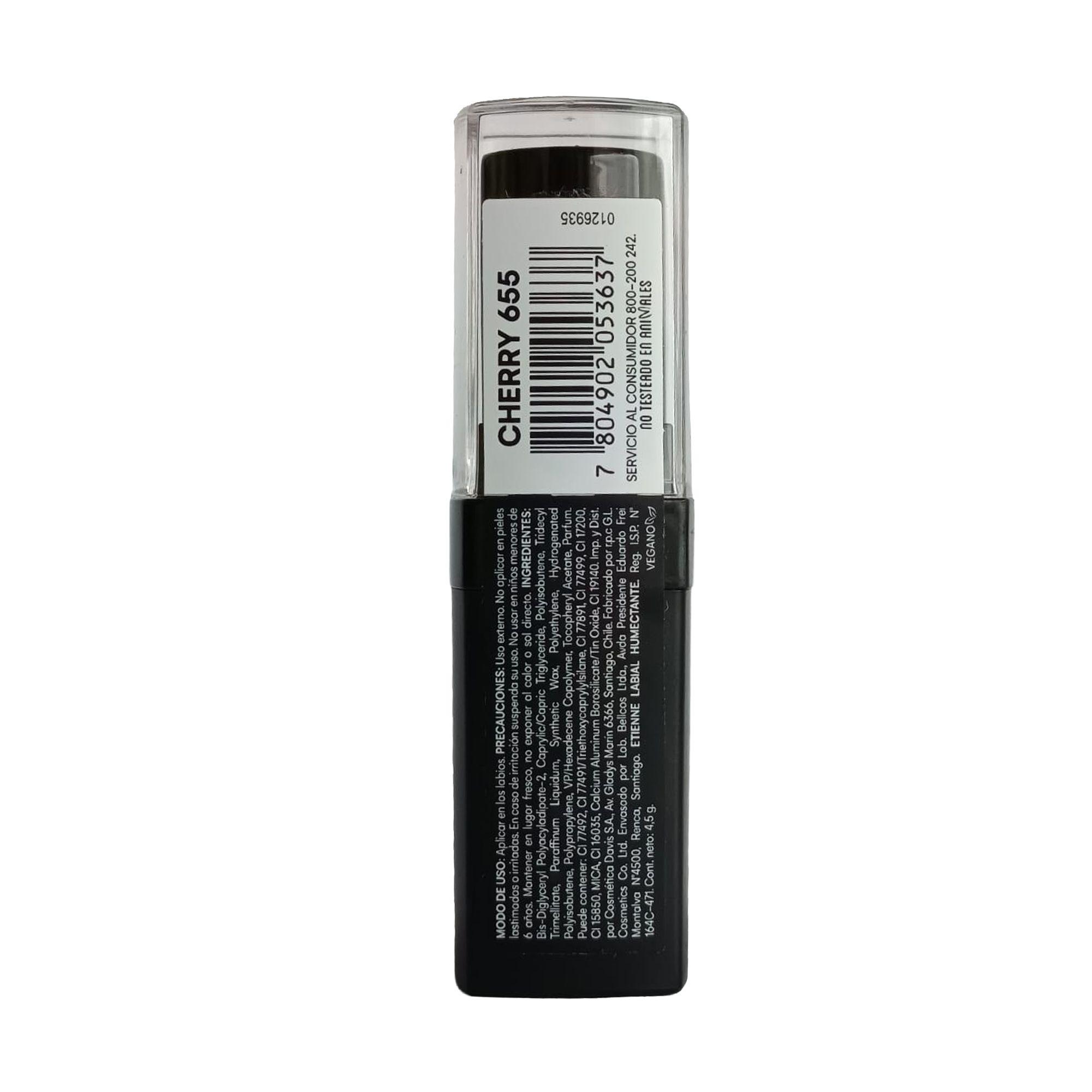 Etienne Labial Humectante Barra Tono Cherry 655-3