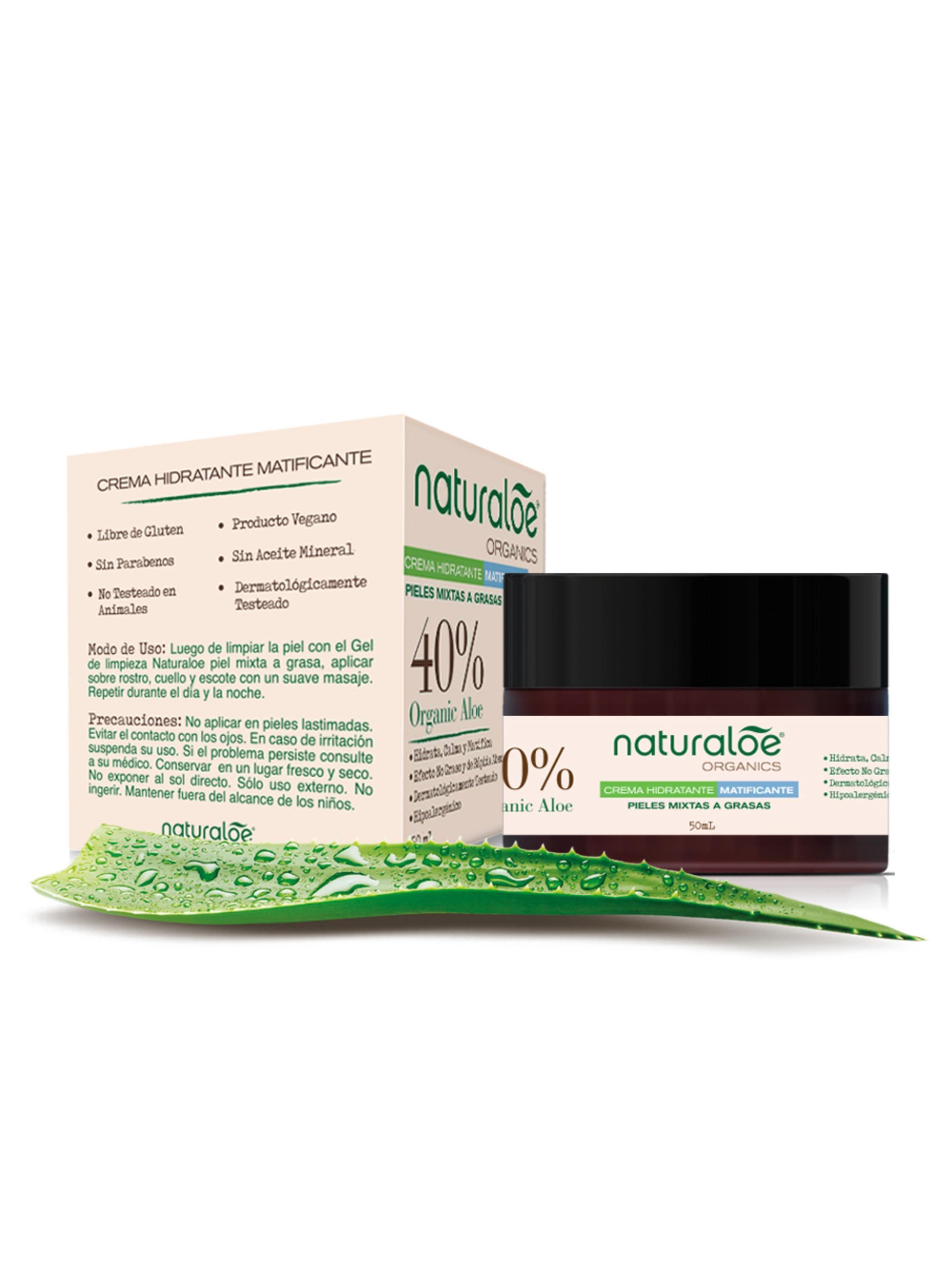 Crema Hidratante Matificante Pieles Mixta a Grasa Naturaloe-2