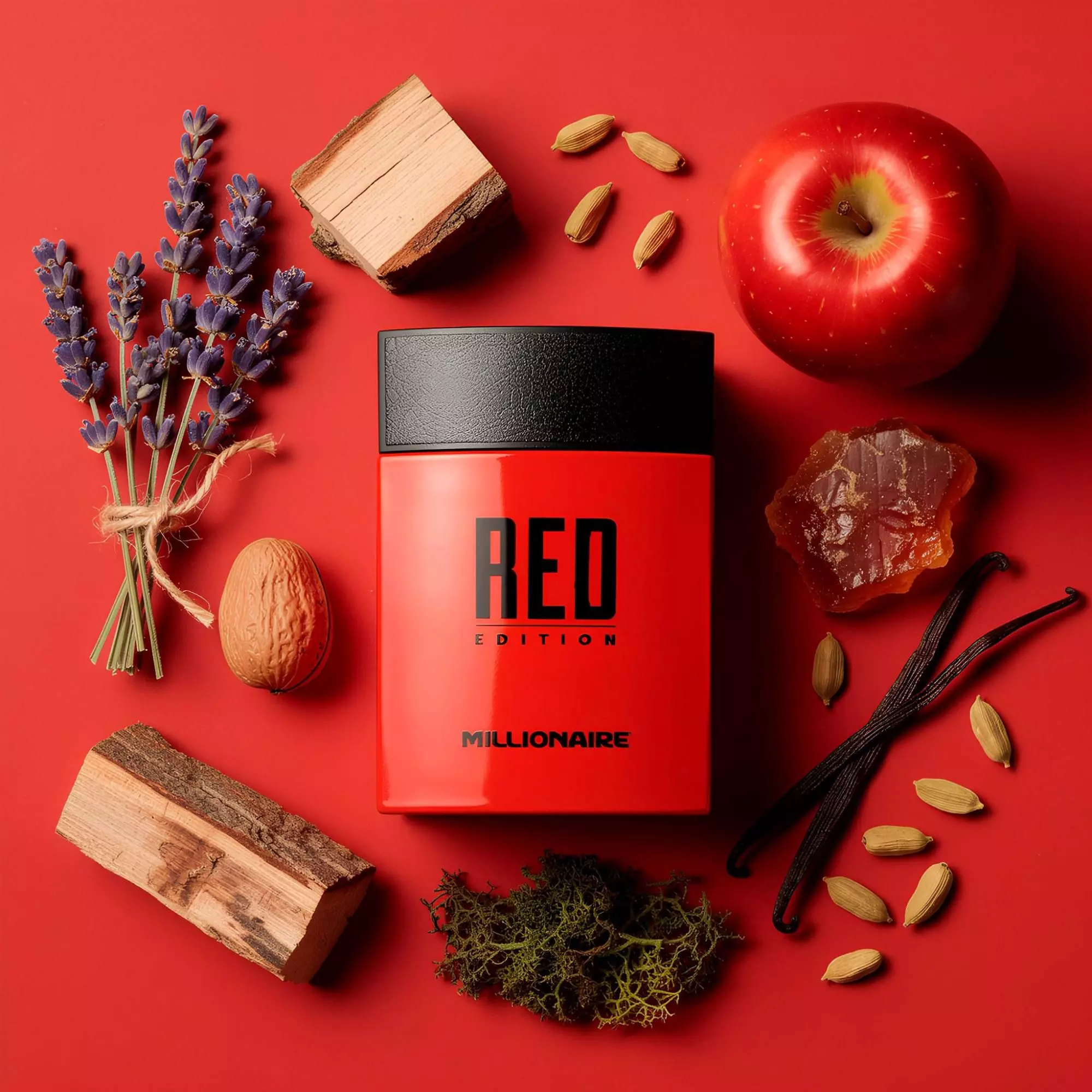 Set Millionaire Red 95ml + Deo150ml + After Shave 100ml-2
