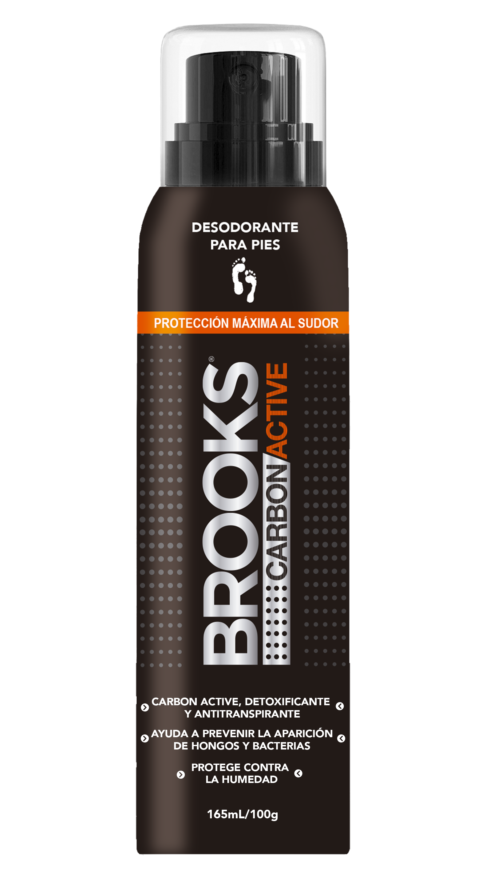 Talco en Spray Brooks Carbon Active 100 grs-1