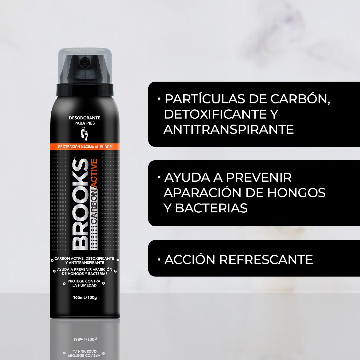 Talco en Spray Brooks Carbon Active 100 grs-3