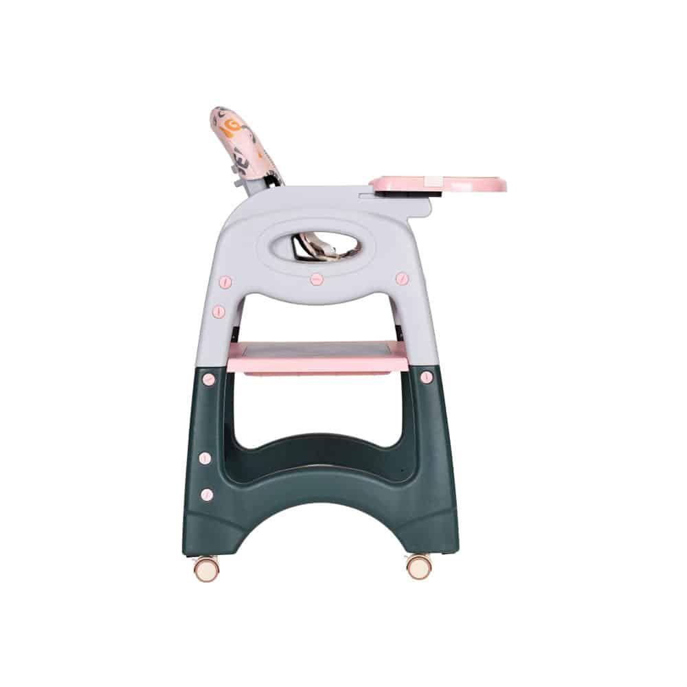 Silla de Comer Para Bebé Todo en 1 Rosada Babymine-7