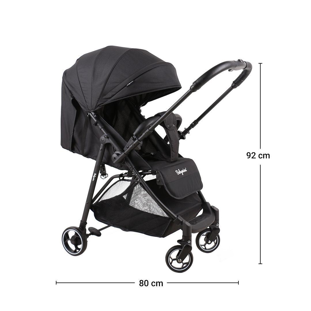 Coche de Paseo Reversible High Negro Babymine-2