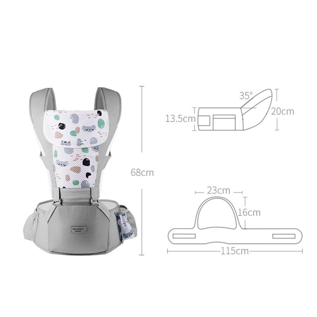 Porta Bebé Ergonómico Asiento Multifuncional 6 En 1 Colores-6