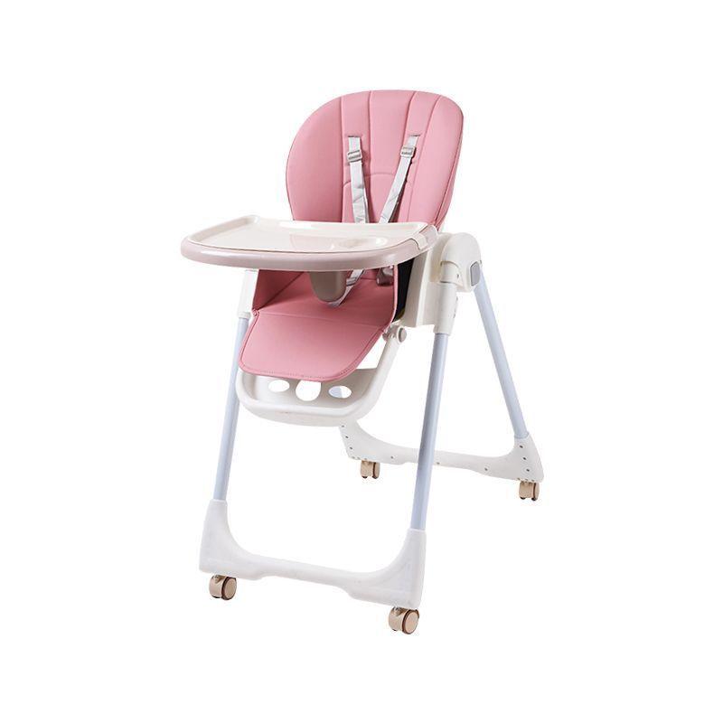 Silla de Comer Plegable Evolution Rosada - Babymine-0