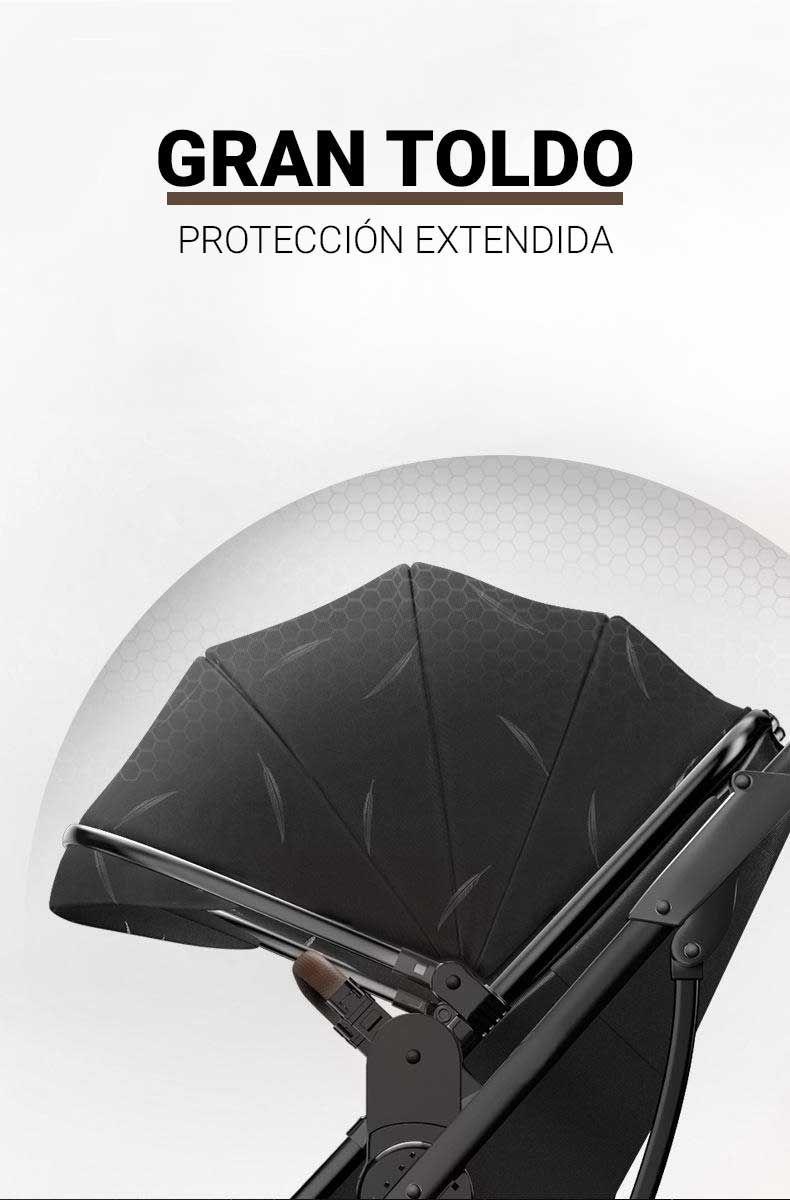 Coche de Bebé Travel System E-Crib Negro-6