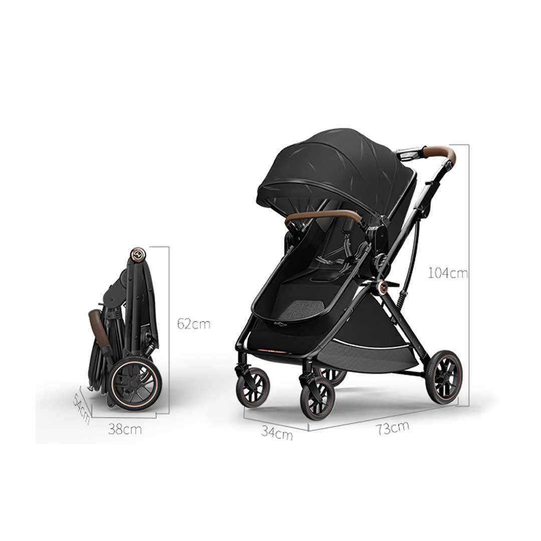 Coche de Bebé Travel System E-Crib Negro-4