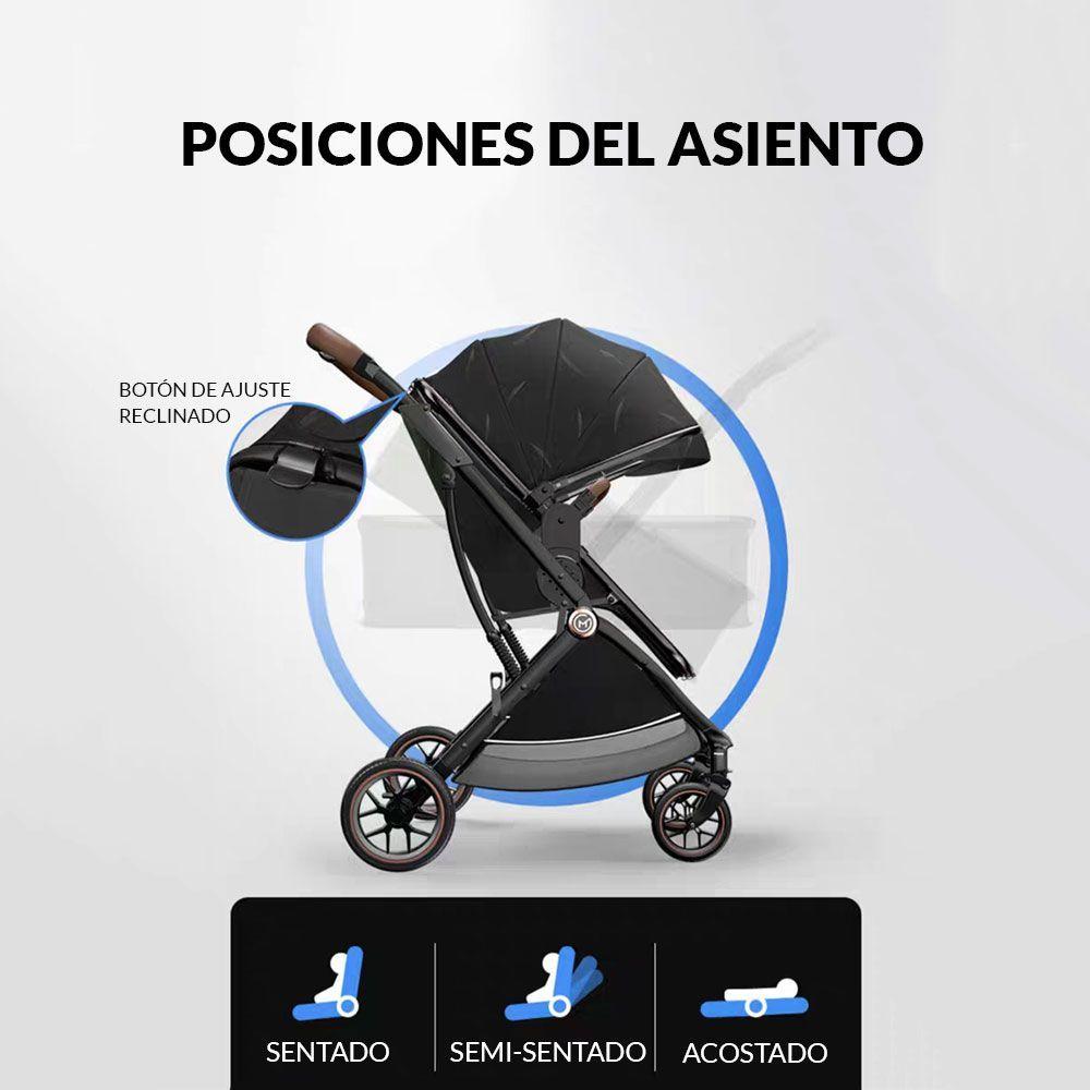 Coche de Bebé Travel System E-Crib Negro-3