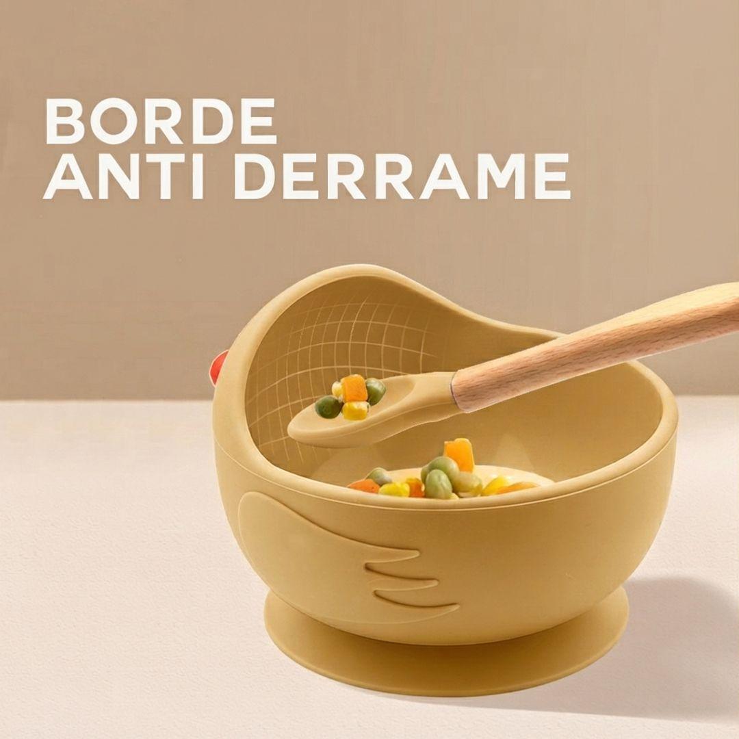 Set De Alimentación Silicona Bebé 4 Piezas BABYMINE Silicona BPA Free Ventosa-3