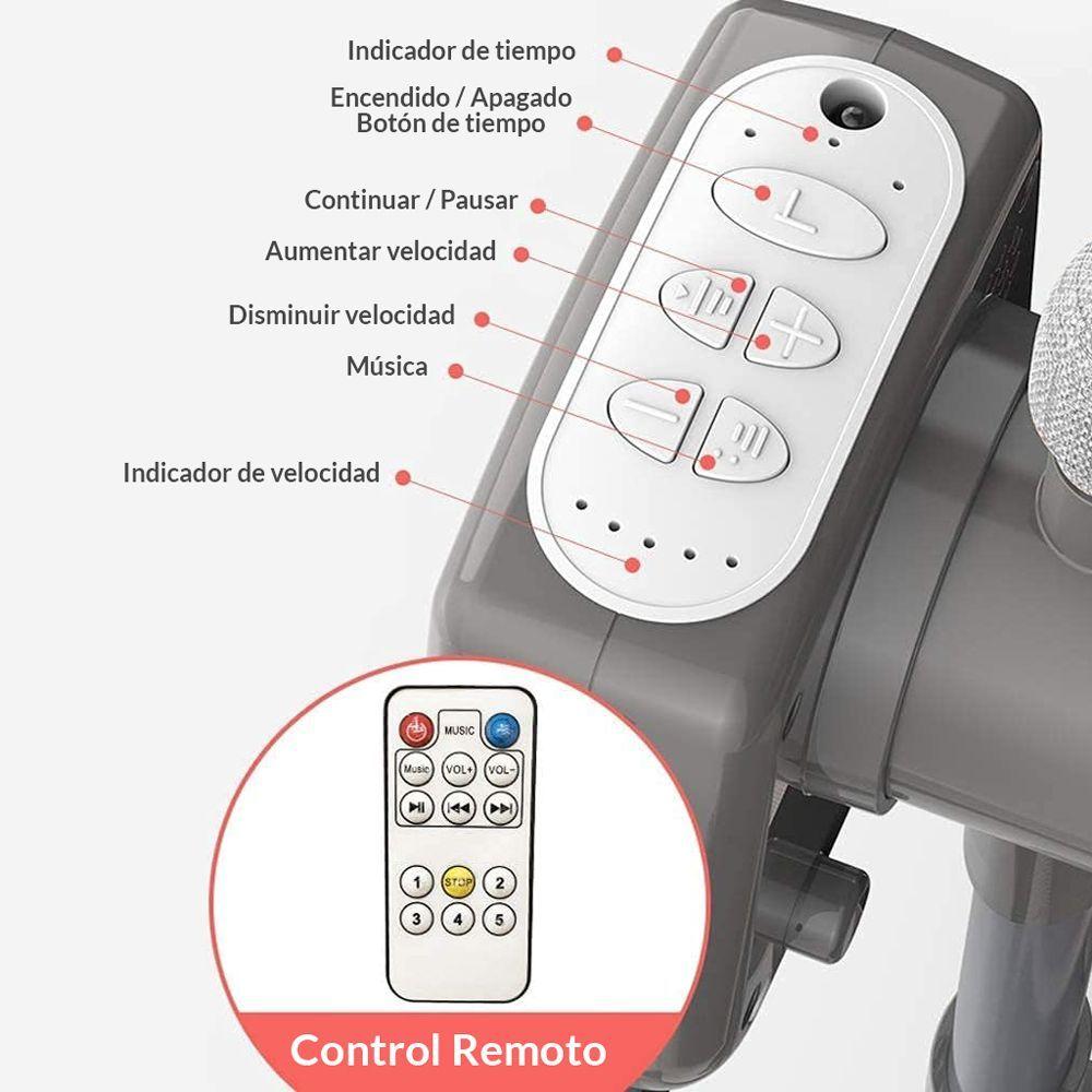 Cuna Mecedora Eléctrica Con Bluetooth Gris-2