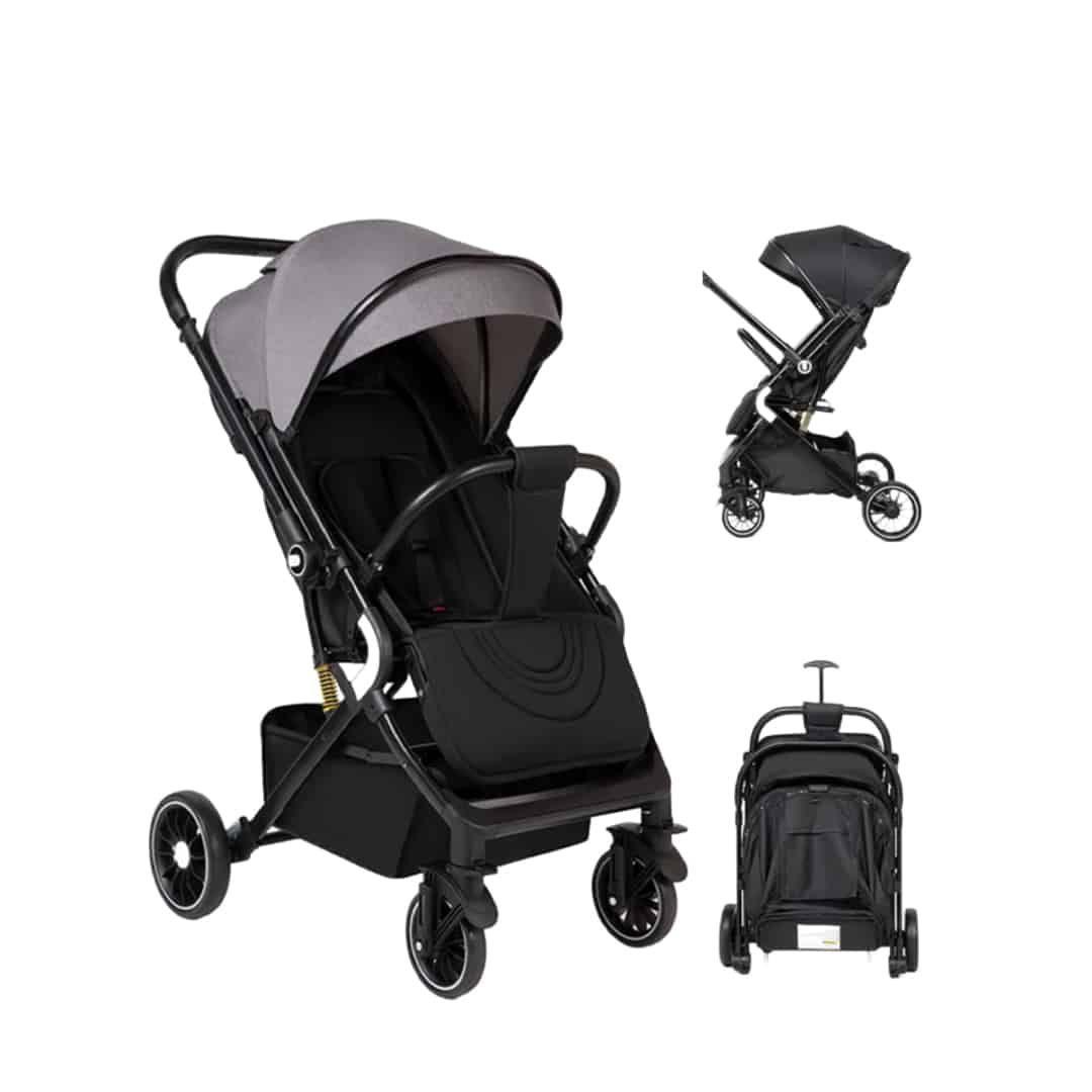 Coche de Bebé Reversible Maleta SunCover Gris – BABYMINE-1