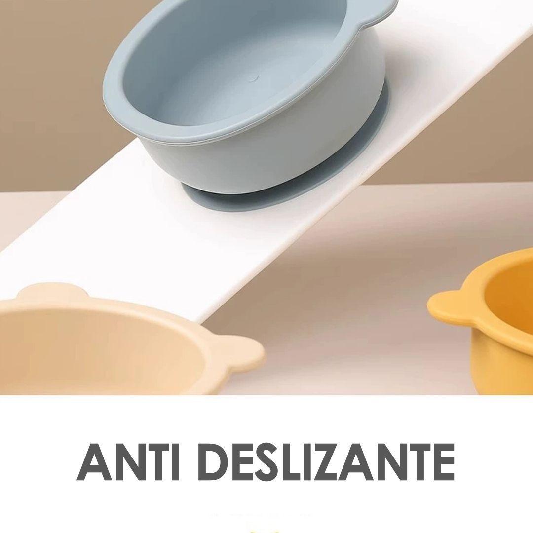 Set De Alimentación Silicona Platos Bebé 5 Piezas-4