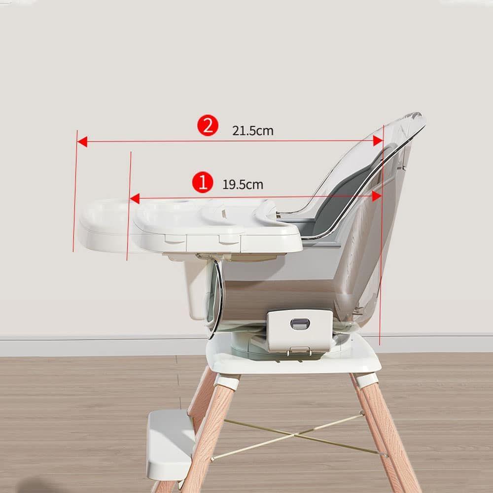 Silla de Comer Giratoria 360 Gris-5