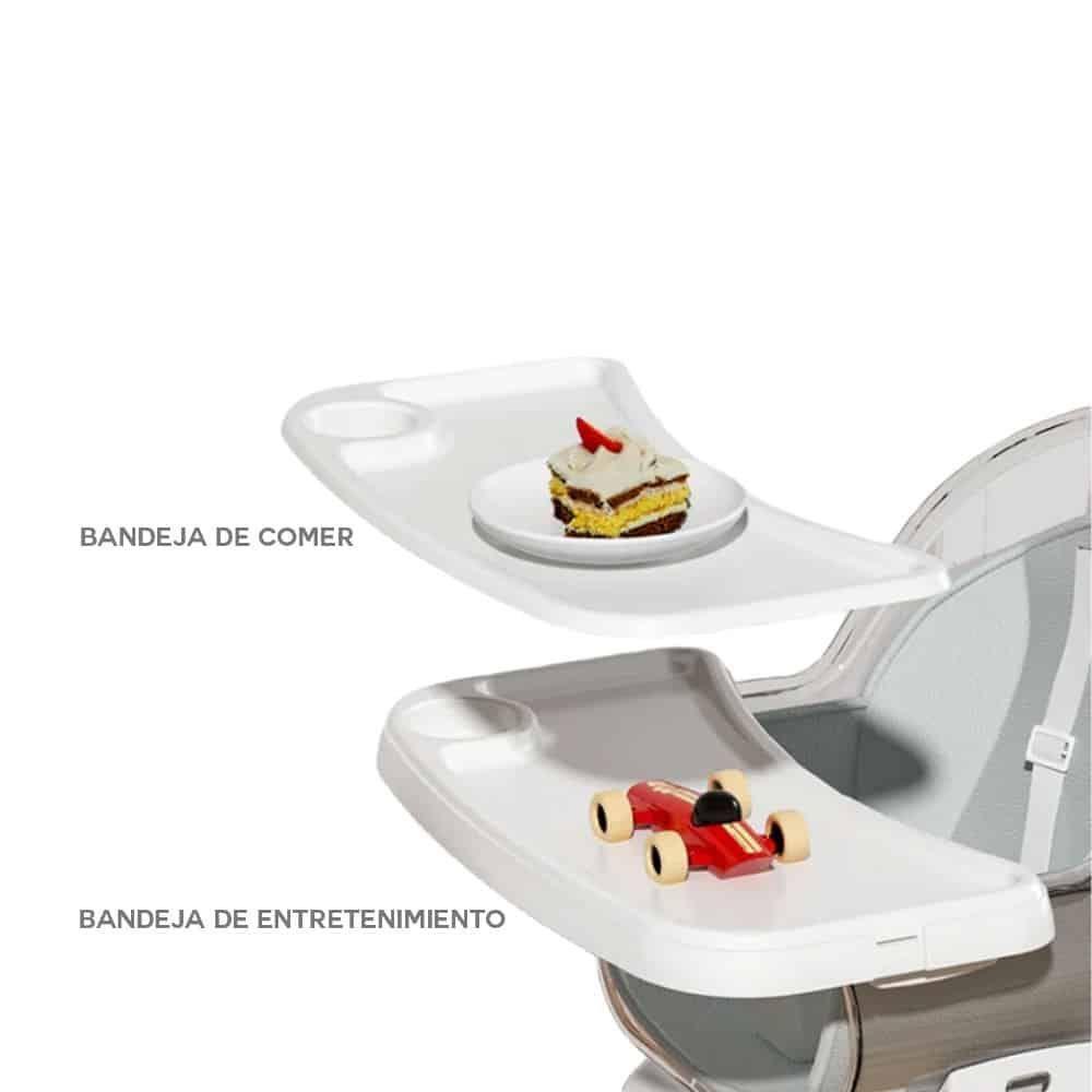 Silla de Comer Giratoria 360 Gris - Babymine-6
