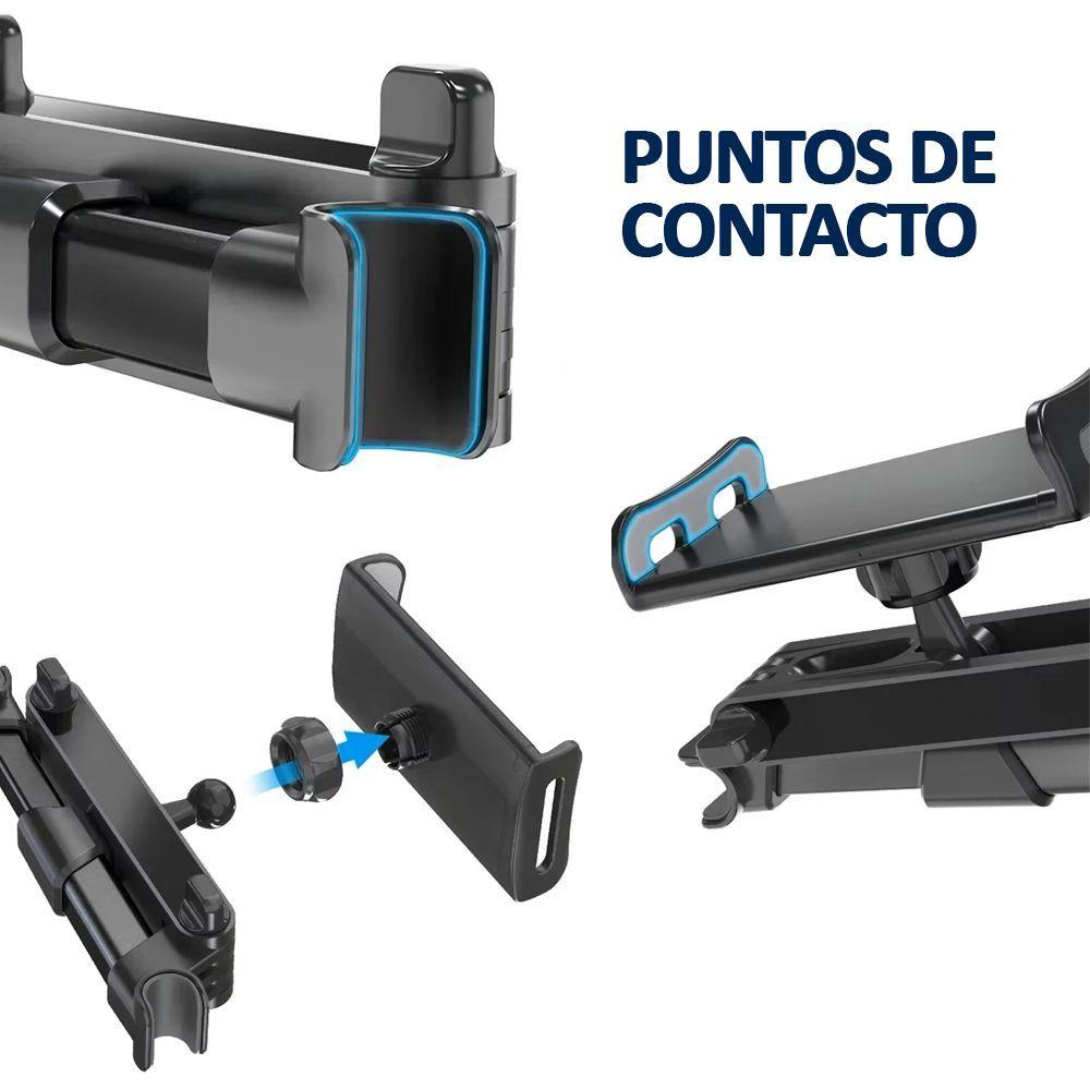 Soporte para Tablet y Teléfono en Auto – Ideal para Viajes con Niños-5