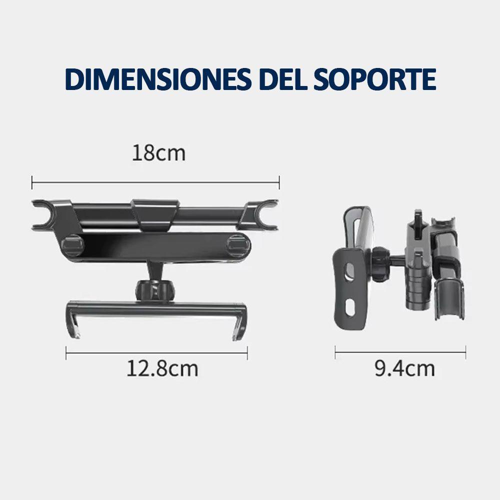 Soporte para Tablet y Teléfono en Auto – Ideal para Viajes con Niños-7