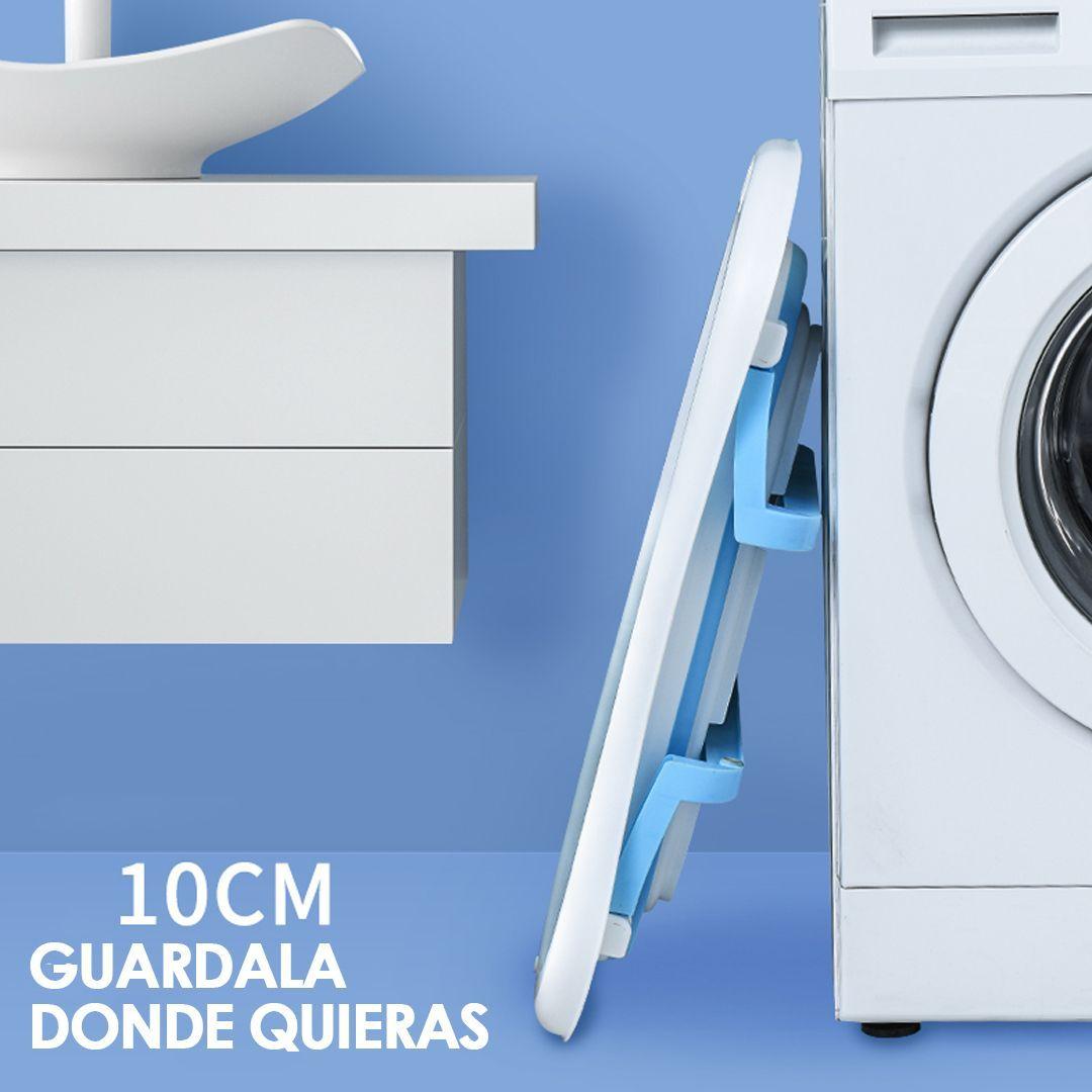 Bañera Plegable Bebé Con Malla Para Baño Azul BABYMINE-4