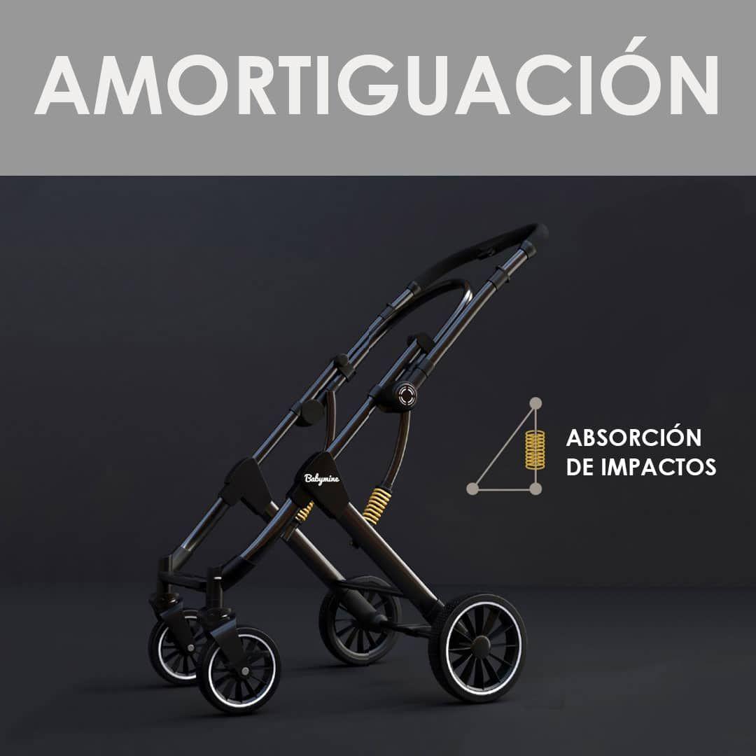 Coche de Paseo Maleta Compacto Reversible Animales BABYMINE-2
