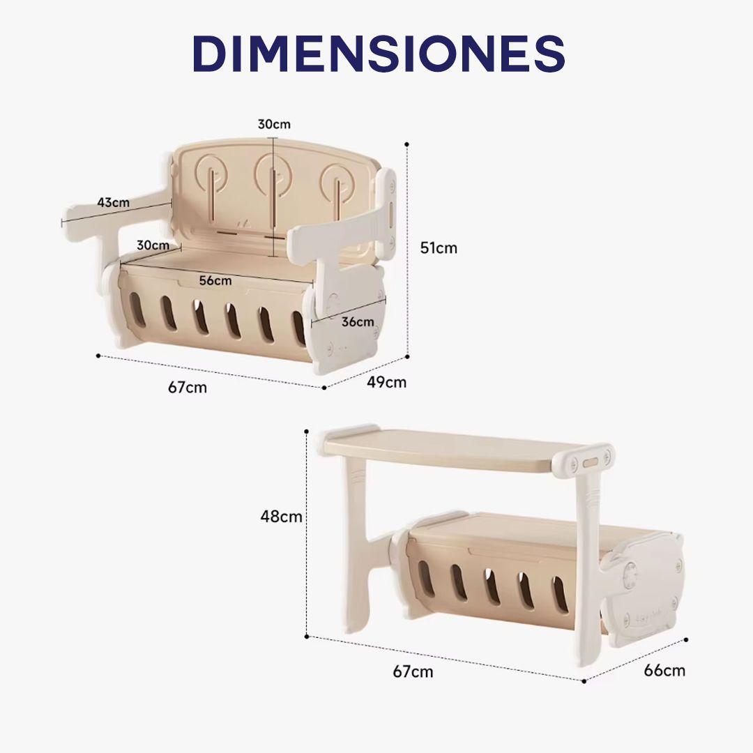 Mesa Infantil Convertible 2 en 1 BABYMINE-7