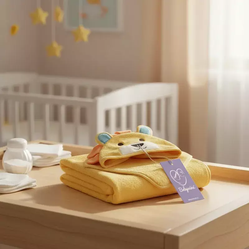 Toalla Para Bebé Con Capucha Animales Babymine-3