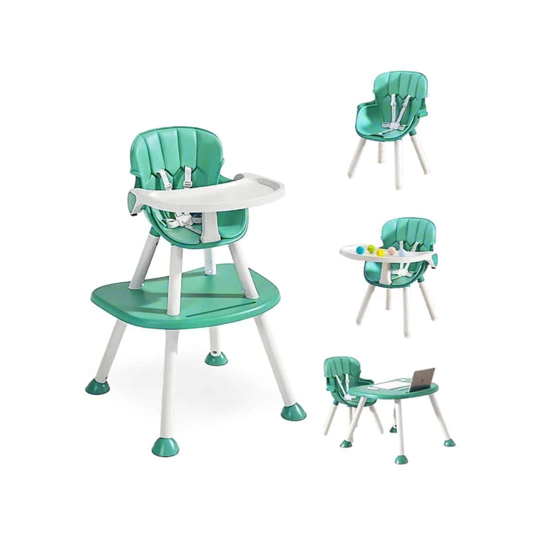 Silla de Comer Multi Etapas 4 en 1 Verde BABYMINE-1