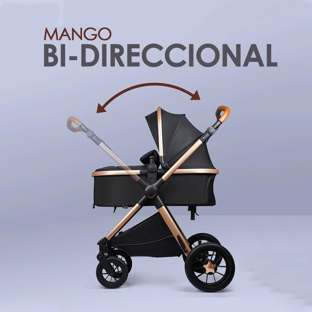 Coche de Bebé Silla Nido Bolso y Cubre Pies Negro-4