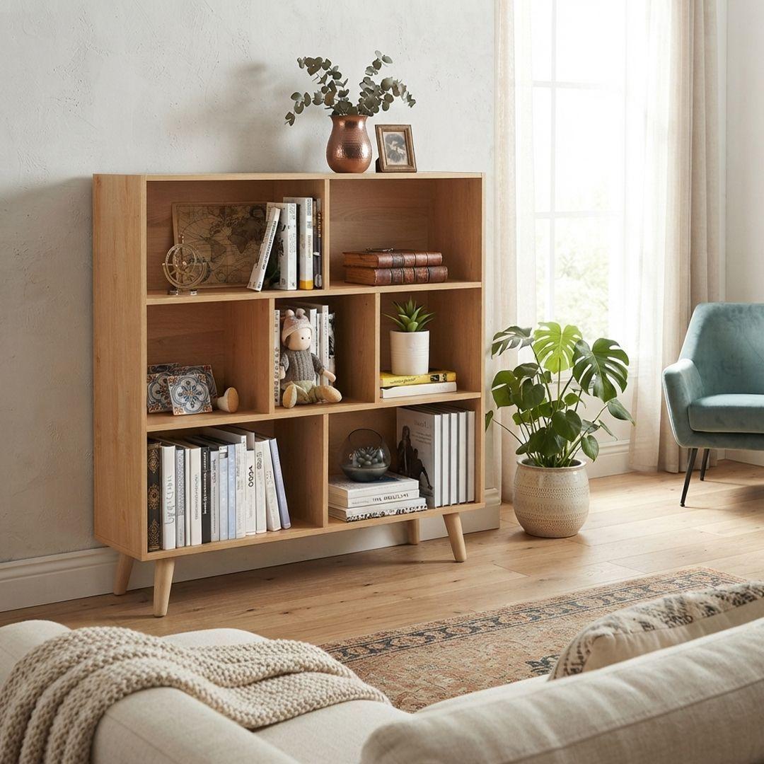 Estante Librero Estilo Nórdico 107 80 24 cm-4