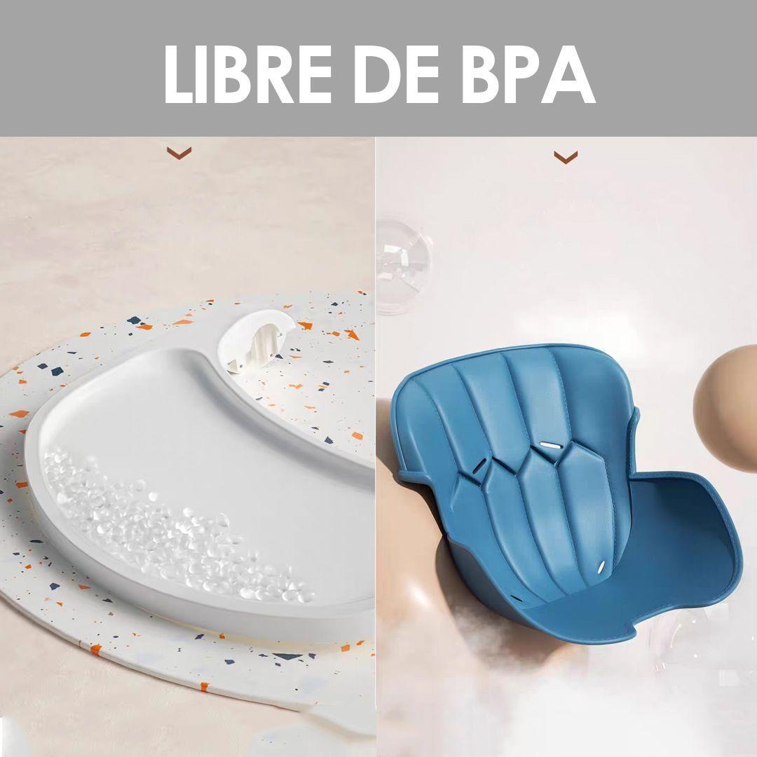 Silla de Comer Multi Etapas 4 en 1 Azul BABYMINE-3