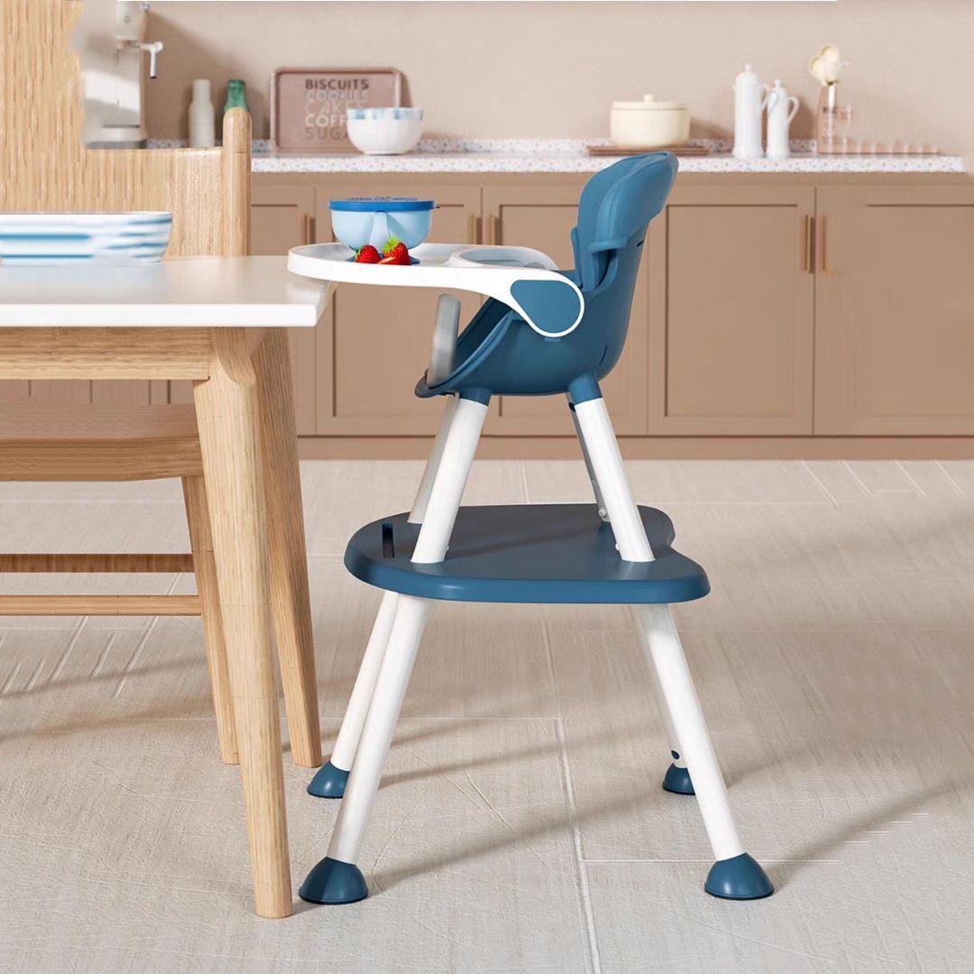 Silla de Comer Multi Etapas 4 en 1 Azul BABYMINE-4