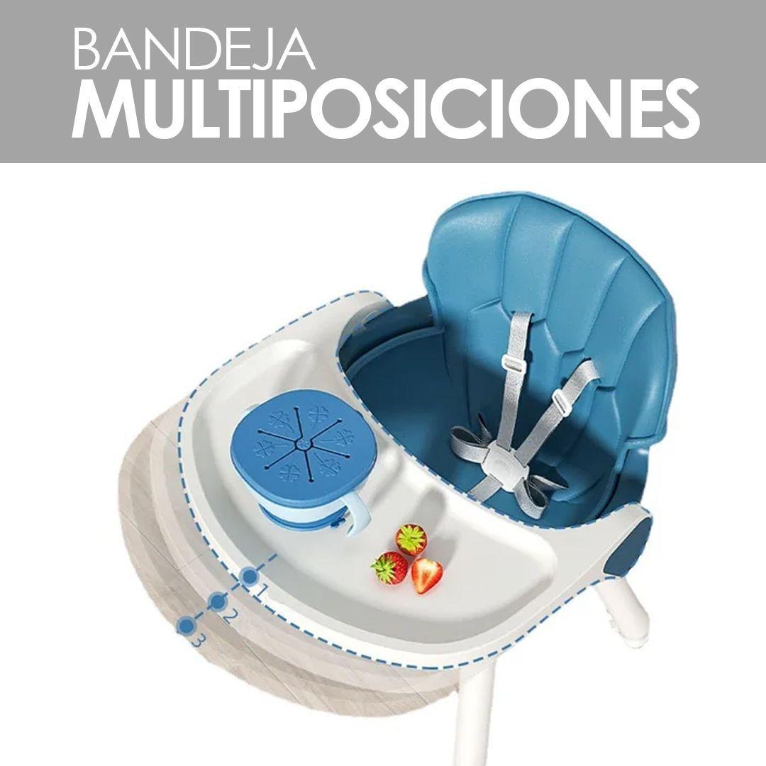Silla de Comer Multi Etapas 4 en 1 Azul BABYMINE-5