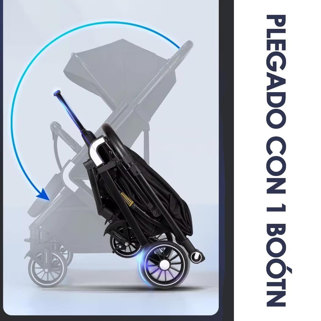 Coche de Bebé Reversible Maleta SunCover Negro - BABYMINE-6