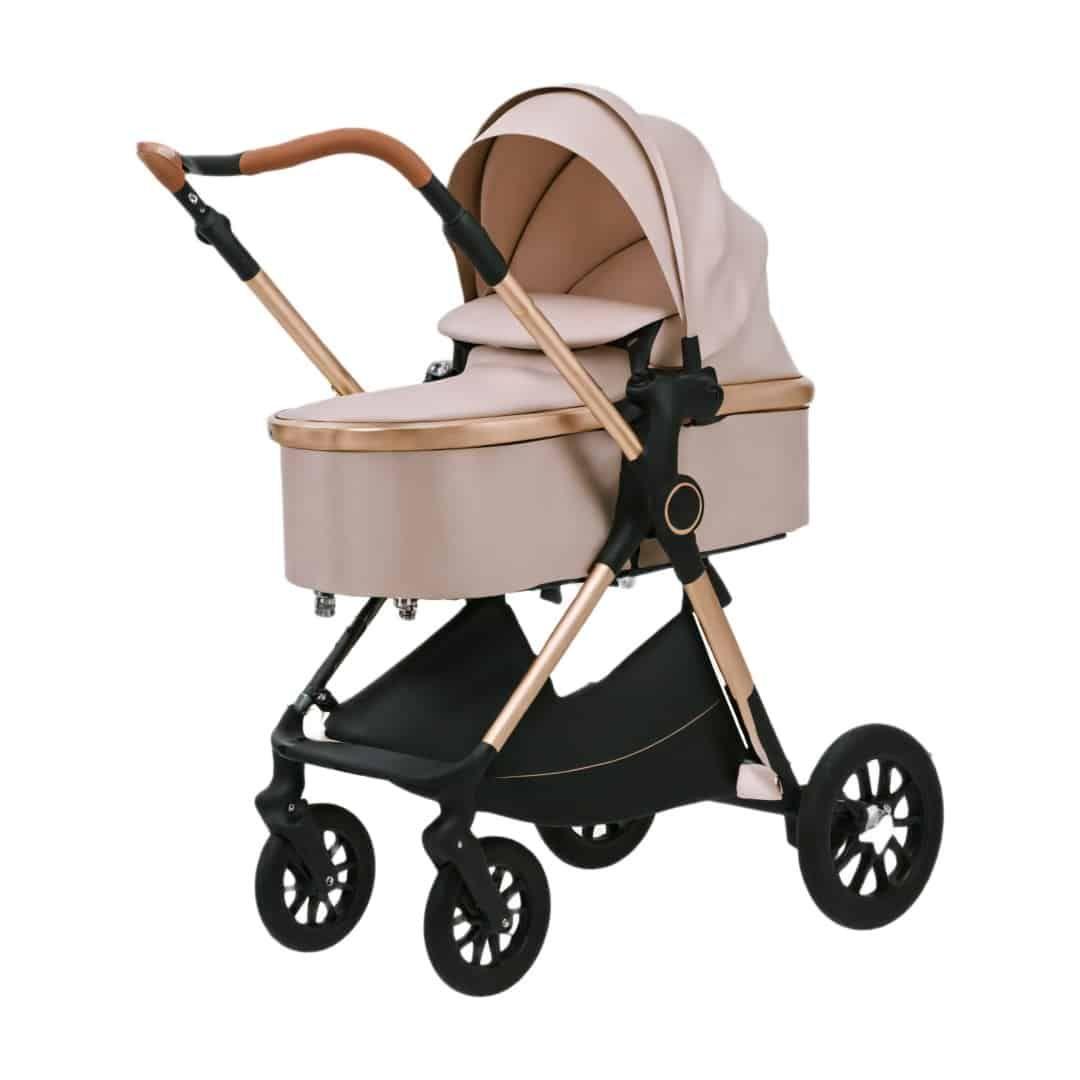 Coche de Bebé Silla Nido Bolso y Cubre Pies Beige-2